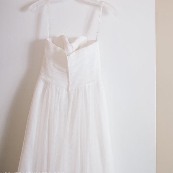 Empire Waist White Wedding Gown - Picture 6 of 6